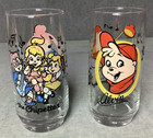 Lot of 2 Vintage 1985 Alvin and the Chipmunks Glasses - Alvin - The Chipettes