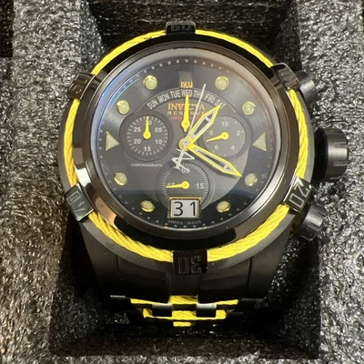 Invicta Men's LE Jason Taylor Swiss Reserve Chrono Black Dial Steel Watch 14423 - Image 1 of 4