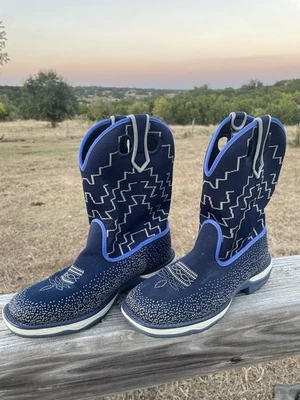 Botas Vaqueras Laredo Mujer’s 9M Azul Lavables Cómodas Western Ligeras Foto 1 de 4