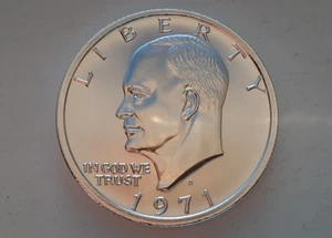 1971 EISENHOWER DOLLAR TRIBUTE ROUND – 1 OZ .999 FINE SILVER - Picture 1 of 5