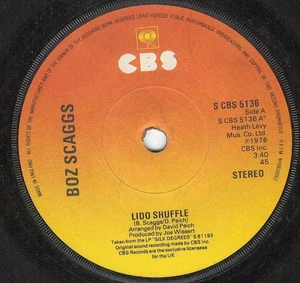 Boz Scaggs - Lido Shuffle (7", Single, Sol) - Picture 1 of 2