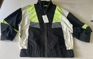 Zara - Black / Fluorescent Green/ Grey Sports Coat - Medium NEW - Picture 1 of 10