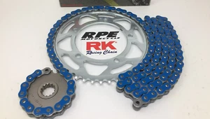 Blue 1999-2009 Suzuki SV650s RK 525 GXW 15/44 OEM Ratio Chain and Sprockets Kit - Picture 1 of 2