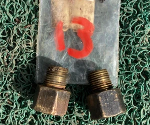 Ford C4 Auto Trans Set of 2 Cooler Fittings OEM Used Free Shipping - Picture 1 of 1