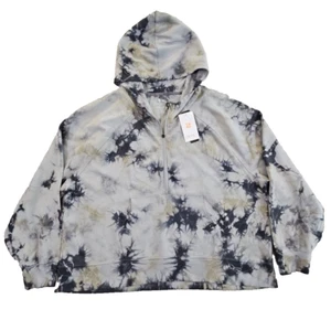 Zelos Quarter Zip Hoodie Men's 3X Grey Kangaroo Pockets NWT Skater Punk Street - Picture 1 of 14
