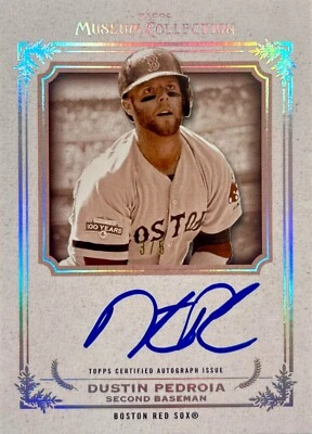 达斯汀·佩德罗亚签名卡 2013 Topps 3/5 美国职棒大联盟波士顿红袜 — 第 1/2 张图片