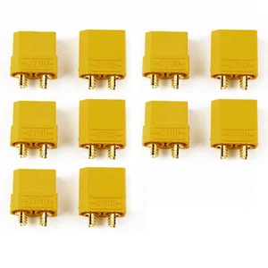 10 pieces AMASS XT90 Male Bullet Connector Connectors RC LIPO Battery ESC 4.5mm - Picture 1 of 2