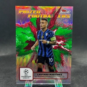Lautaro Martinez 2024-25 Topps Finest UEFA Prized Footballers Green/Red (1:619) - Picture 1 of 2
