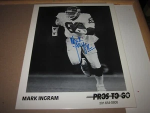 MARK INGRAM SIGNED HANDSIGNIERT NEW YORK GIANTS PROMO AUSGABE 8X10 - Bild 1 von 1