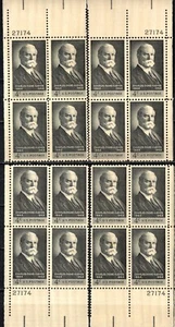 US Sc #1195 MNH 1962 PLATE BLOCK 4 CHARLES EVANS HUGHES MATCHED SET - Picture 1 of 1