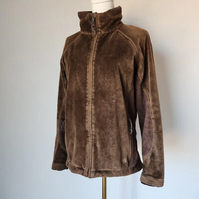 Chaqueta Mountain Hardwear Windstopper Polar Cremallera Completa Bolsillo con Cremallera Marrón Para Mujer M Foto 1 de 4