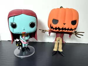 Lotto di 2 personaggi Funko Pop Disney in vinile - Nightshade Sally & Pumpkin King Jack - Foto 1 di 13