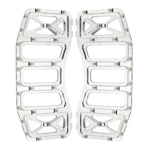 Chrome Foot Pegs Floorboard Pedal For Harley Touring Street Glide Dyna Softail - Picture 1 of 6