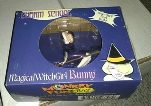 New Charm School Magical Witch Girl Bunny Figurine Love Spell Book AFA - Picture 1 of 1