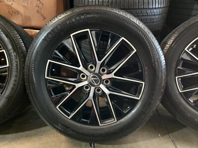Original 20" Lexus GX550 LX600 OEM Wheels Black Rims Tires 2025 New Take Offs - Image 1 of 4
