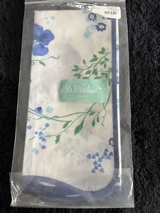 D Porthault Paris Duft blau-weiß Blumendruck Baumwolle Gästetuch NEU - Bild 1 von 7