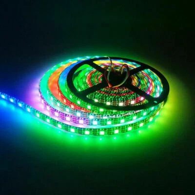 16FT DC 12V WS2811 LED Strip Light 5050 RGB IC Addressable Dream Color Black PCB - Image 1 of 4