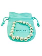 Tiffany & Co. Sterling Silver HardWear 10mm Bead Ball Bracelet 7.5" - Pouch