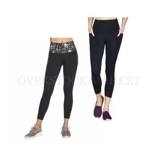 NEW! WOMEN'S SKECHERS GO WALK HIGH WAISTED 7/8 TIGHT! WITH SIDE POCKETS! VARIETY - Image 1 of 1