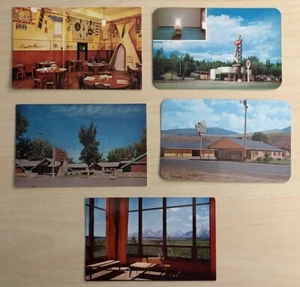 Lot of 5 Wyoming Vintage Postcards Rawlins Lander Dubois Cody Jackson Lake - Picture 1 of 8