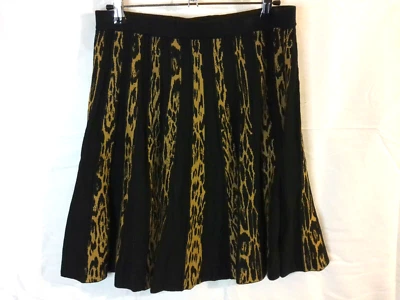 Falda lápiz Grace Elements talla L para mujer negra dorada elástica Foto 1 de 4