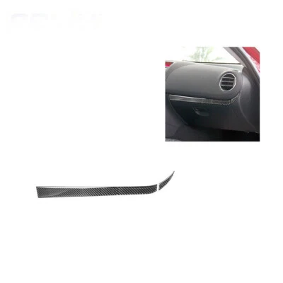 Cubierta de tablero de instrumentos lateral de pasajero de fibra de carbono para Mazda RX-8 2004-2008 Foto 1 de 4