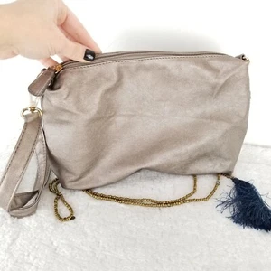 Metallic Bronze Crossbody/Clutch Purse Y2k 80s 90s《317》P - Picture 1 of 5