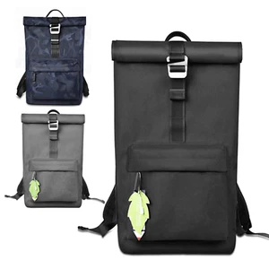 Roll Up Backpack Water-Resistant Unisex RollTop Bag Camouflage Blue - Picture 1 of 15
