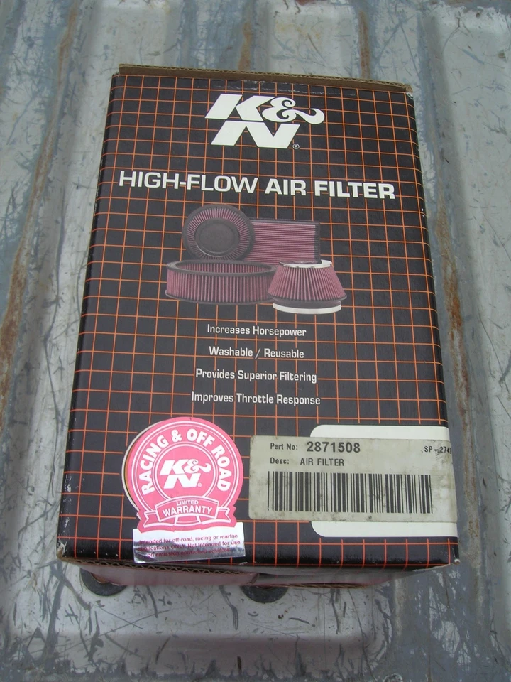 K&N HIGH - FLOW AIR FILTER PART #2871509 - Image 1 of 3