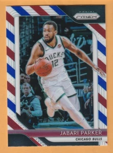 Jabari Parker Chicago Bulls 2018-19 Prizm rojo blanco azul #130 Duke 13G - Imagen 1 de 2