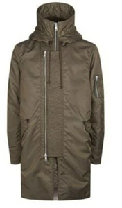 all saints oversize Khaki Parka Xs - Picture 1 of 11
