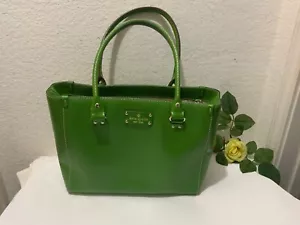 Borsa a mano KATE SPADE Wellesley Quinn verde smeraldo in pelle - Foto 1 di 11