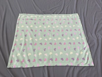 Rare Beansprout Baby Blanket Green hearts  Security Lovey soft 30” X 36” - Image 1 of 4