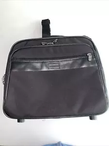 Hartmann Black Luggage Wheeled Carry On Bag Suitcase Roller - Picture 1 of 7