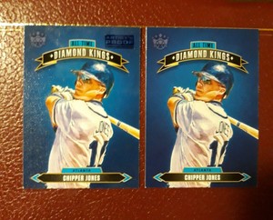 Chipper Jones 2020 Panini Diamond Kings All-Time DK Blue Artist’s Proof  & Base