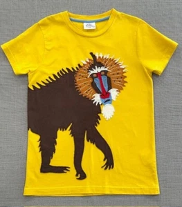 Camiseta Mini Boden Big Applique Talla 7-8Y Difícil de Encontrar - Imagen 1 de 13