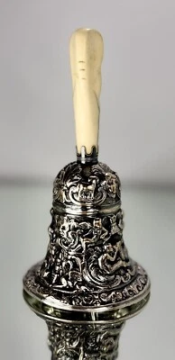 Early 1900's Florentine Gorham Silverplate Dinner Bell #042 5 1/4" x 2 3/4" - Image 1 of 4