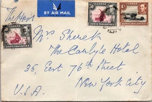 GOLDPATH: Kenya Airmail 1950 to USA CV877_P12 - Picture 1 of 2