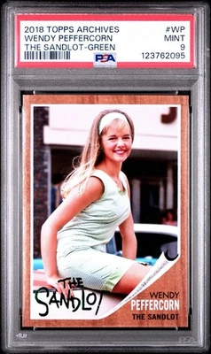 2018 Topps Archives - The Sandlot Wendy Peffercorn Green Foil /99 #SL-WP PSA 9 - Image 1 of 2