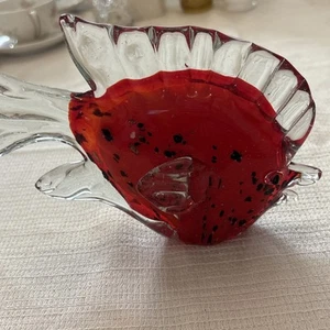 Vidrio artístico de peces tropicales rojos - Imagen 1 de 6