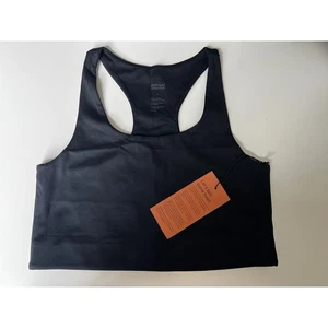 Girlfriend Collective Black Racerback Sports Bra - Size L, New with Tags - Picture 1 of 4