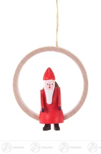 Baumschmuck Behang Ruprecht im Ring  H=ca 5 cm NEU Erzgebirge Christbaumschmuck - Picture 1 of 1