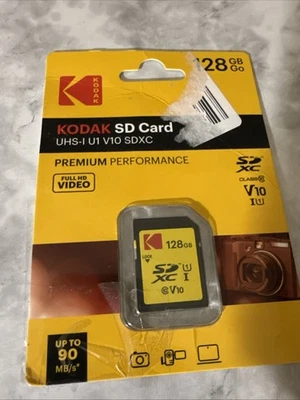 Kodak 128GB 90 MB/s Class 10 SD UHS-I U1 V10 SDXS Full HD Flash Memory Card - Image 1 of 2