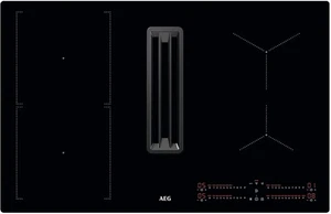 AEG CCE84543CB schwarz autarkes Kochfeld mit integriertem Dunstabzug Muldenlüfte - Bild 1 von 9