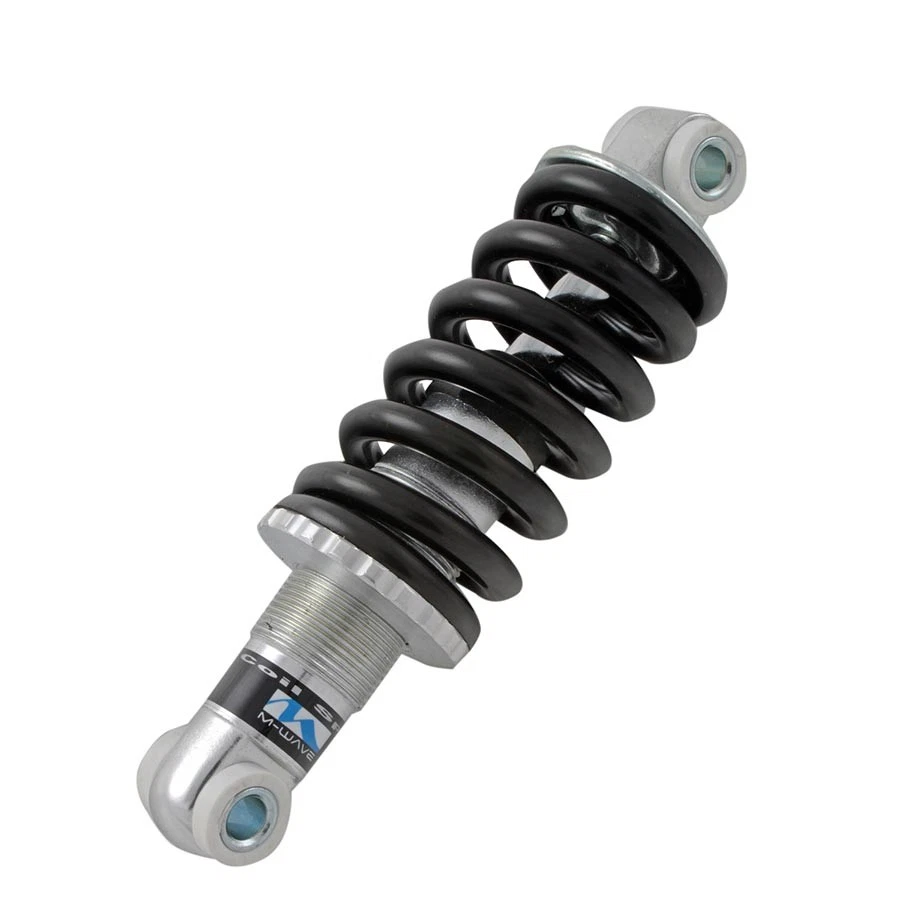 M-Wave 150mm Coil Spring Rear Shock Absorber - Silver Bike Suspension, Durable - Image 1 of 1