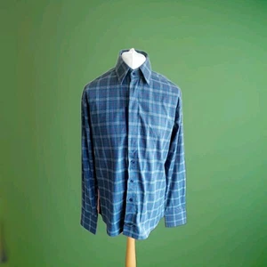 Scott Weiland by English Laundry - blau kariertes Hemd mit Knopfleiste - Größe XL - Bild 1 von 13