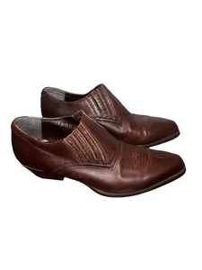 Durango Damengröße 6 braune Leder Western Stiefeletten Stiefel durchbrochene Zehenpartie - Bild 1 von 11