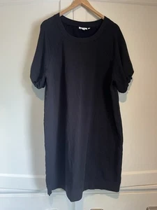 Women’s Chico’s Black Short Sleeve T-Shirt Dress Size 3, US Size XL - Picture 1 of 5