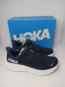 HOKA One One Arahi 7 Running Shoes Men's Sz 9.5 D Navy White - Picture 1 of 11