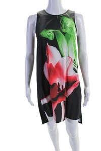 Clover Canyon Womens Sleeveless Floral Print A Line Shift Dress Black Size XS - Picture 1 of 7